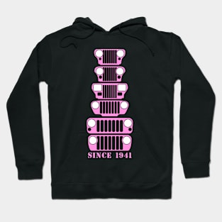 Jeep Grills Pink Logo Hoodie